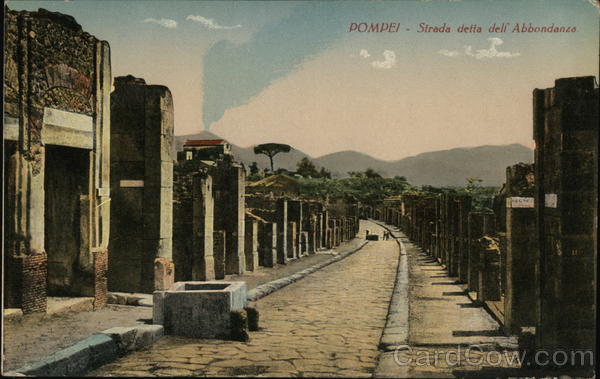 Strada della delf Abbondanza Pompei Italy