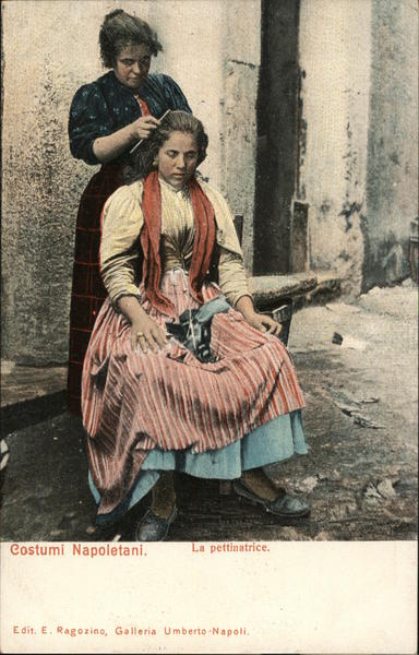 Costumi Napoletani La Pettinatrice Naples Italy