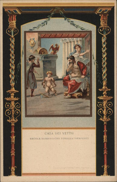 Casa dei Vetii Ercole bambino che strozza i serpenti Italy