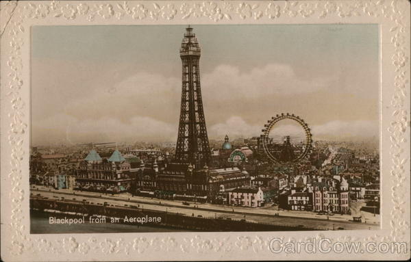 Blackpool from an Aeroplane United Kingdom Lancashire