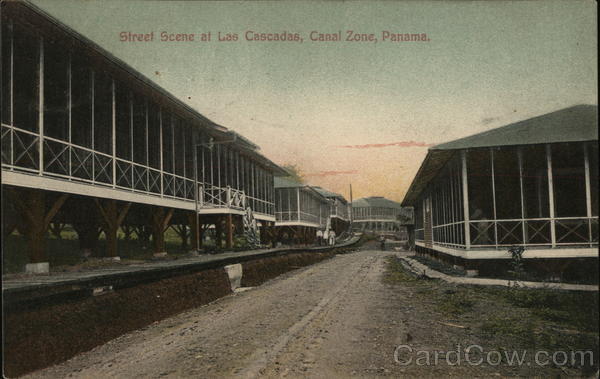 Street Scene at Las Cascadas Canal Zone Panama