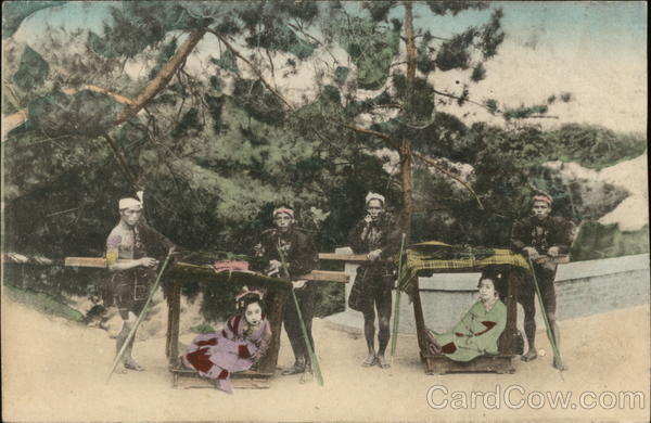 Japanese Woman in Palanquin