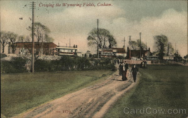 Crossing the Wymering Fields, Portsmouth Cosham Hampshire England