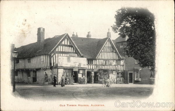 Old timber houses Alcester United Kingdom