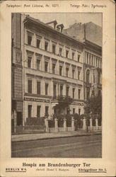 Hospice at the Brandenburg Gate Postcard