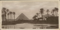 Village near the Pyramids Postcard
