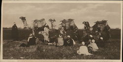 Group of Natives at Marg Village, Cairo Egypt Arab Postcard Postcard