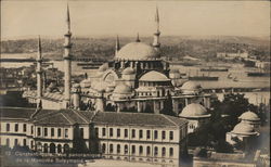 Panoramic view of Suleiman's Mosque Postcard