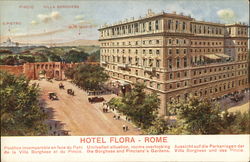 Hotel Flora Rome, Italy Postcard Postcard