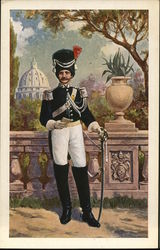 Ufficiale Gendarme in alta uniforme / Gendarme Official in Dress Uniform Postcard