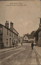 High street, Linton. Looking towards the Green Hill England Cambridgeshire Postcard Postcard