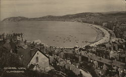 General View, Llandudno Bay Postcard