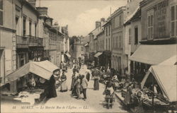 The Market on Rue De L'Église Postcard