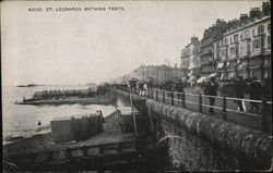 Bathing Tents, Promenade St. Leonards-on-Sea, ES United Kingdom Postcard Postcard