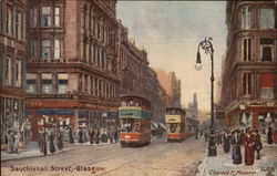 Sauchiehall Street Glasgow, Scotland Postcard Postcard