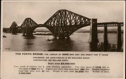 The Forth Bridge United Kingdom Postcard Postcard