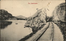 From the rail road Postcard