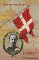 Dominus Mihi Adjustor, Frederik VIII King of Denmark Postcard Postcard