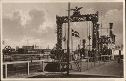 Ferry Harbor Fredericia, Denmark Postcard Postcard