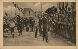 The King's Entry into Sønderborg Postcard
