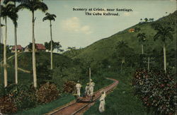 Scenery at Cristo, near Santiago, The Cuba Railroad Postcard