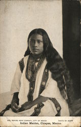 Indian Maiden Chiapas, Mexico Postcard Postcard