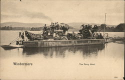 The Ferry Boat Windermere, England Cumbria Postcard Postcard