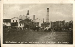 A Sugar Mill at Work Postcard
