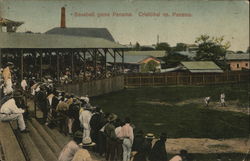 Baseball game - Cristobal vs Panama Postcard Postcard