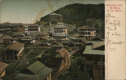 Showing New Building at La Boca Postcard