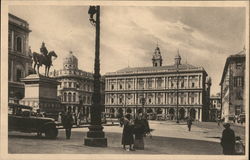 Piazza De Ferrari Genova, Italy Postcard Postcard