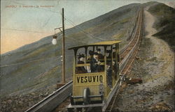 Napoli - Vesuvio la Funicolare Naples, Italy Postcard Postcard