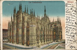 La Cattedrale Milan, Italy Postcard Postcard