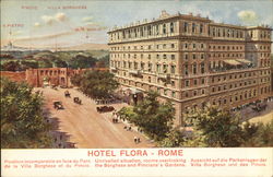 Hotel Flora Rome, Italy Postcard Postcard