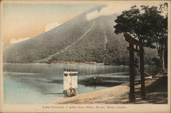 Lake Chuzenji, 8 miles fromm Nikko Hotel, Nikko Japan Postcard Postcard