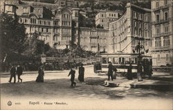 Piazza Amedeo Naples, Italy Postcard Postcard