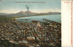 Panorama della Citta Visto da S Martino Naples, Italy Postcard Postcard