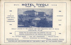 Hotel Tivoli Ancon, Panama Postcard Postcard