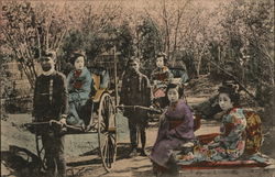 Japanese geishas and men Japanese geishas and men