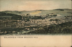 View from Bruce's Hill Galashiels, Scotland Postcard Postcard