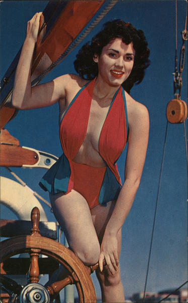 Sailboat Girl Swimsuits & Pinup