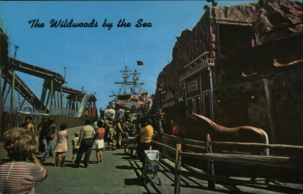 Mine Ride, Pirate Ship and Log Flume Ride - Hunt's Pier Wildwood-By-The-Sea New Jersey