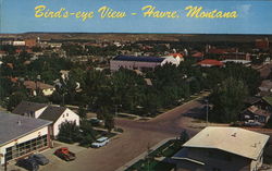 Bird's-Eye View Havre, MT Postcard Postcard Postcard