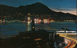 Hong Kong By Night China Postcard Postcard Postcard