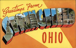 Greetings from Springfield, Ohio Postcard Postcard Postcard