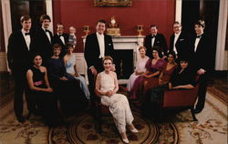 President Reagan with his family Postcard
