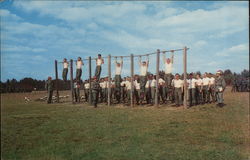 Typical Physical Training Exercise During 2nd Week of Basic Training Postcard