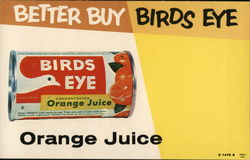 Birds Eye Frozen Orange Juice Concentrate Advertising Other Ephemera Ephemera Ephemera