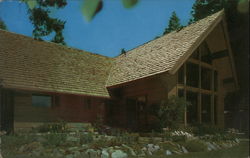 A Justus Solid Cedar Home Modern (1970's to Present) Postcard Postcard Postcard