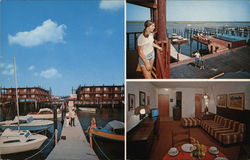 Young's Twin Screws Motel-Boatel Postcard